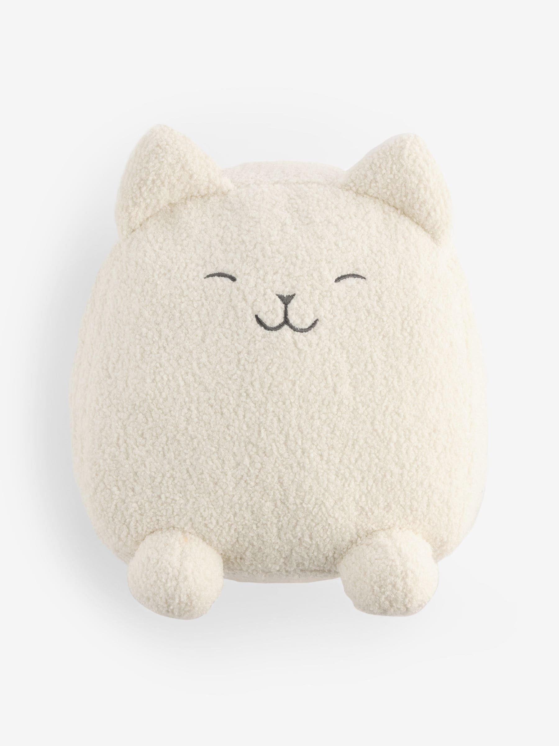 Neutral cat cushion cream 30cm, UK version