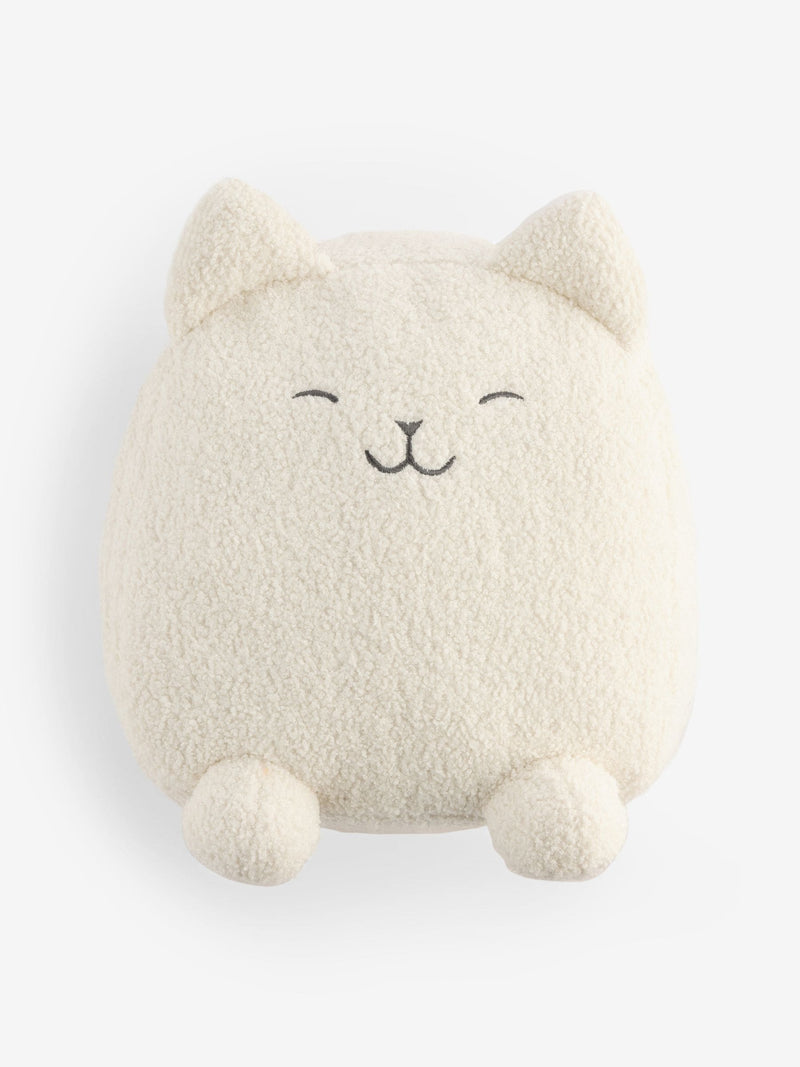 Neutral cat cushion cream 30cm, UK version