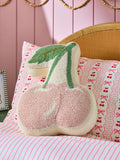 Pink Cherry Cushion recycled polyester cotton, UK version