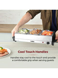 Tower Stainless Steel Buffet Server with 3 x 1.5L Tray Capacity