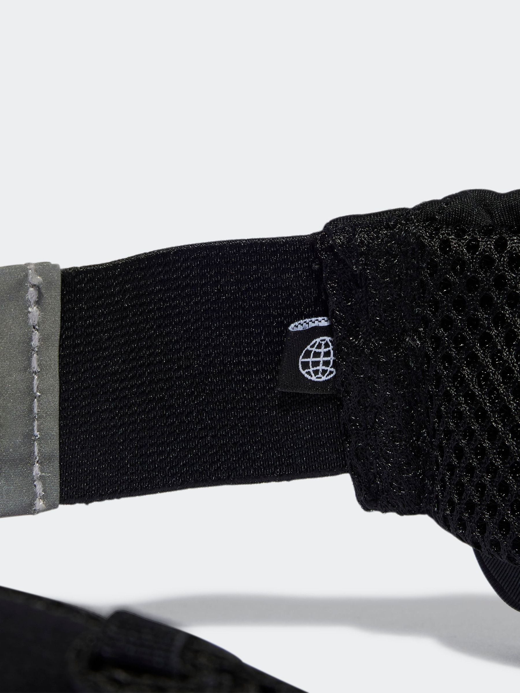 adidas Black Run Belt waist bag for running (British brand)