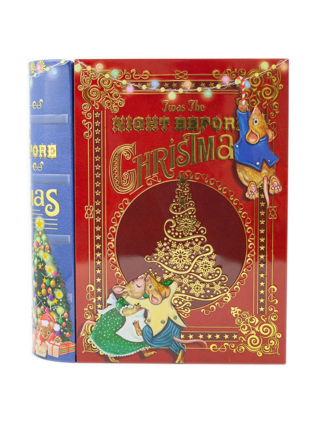 The Silver Crane Company Night Before Christmas Book Biscuit Gift Tin
