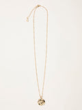FatFace gold tone daisy coin necklace (British brand)