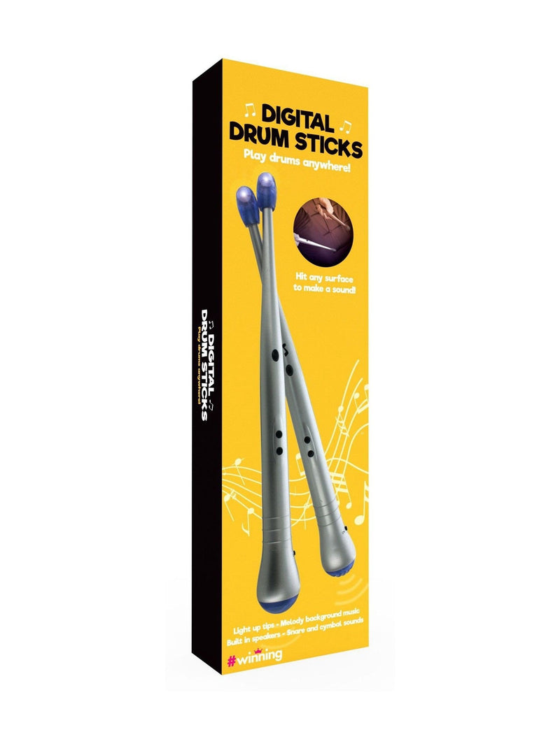 MenKind silver digital drum sticks pair (British brand)