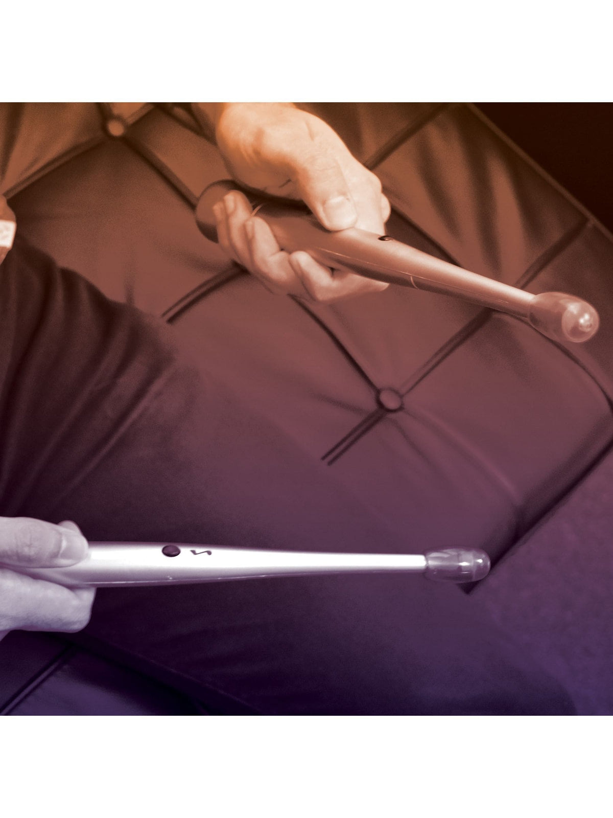 MenKind silver digital drum sticks pair (British brand)