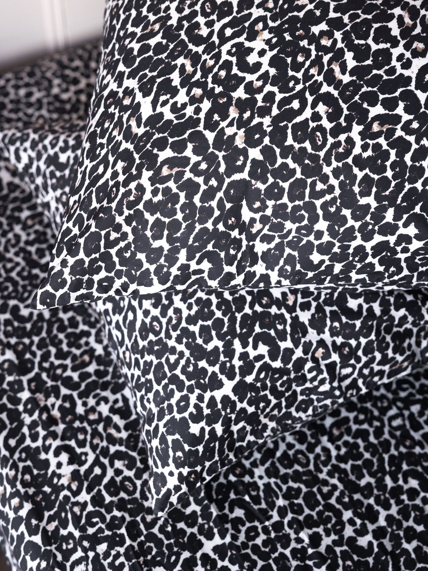Rockett St George snow leopard pillowcases, imported from the UK