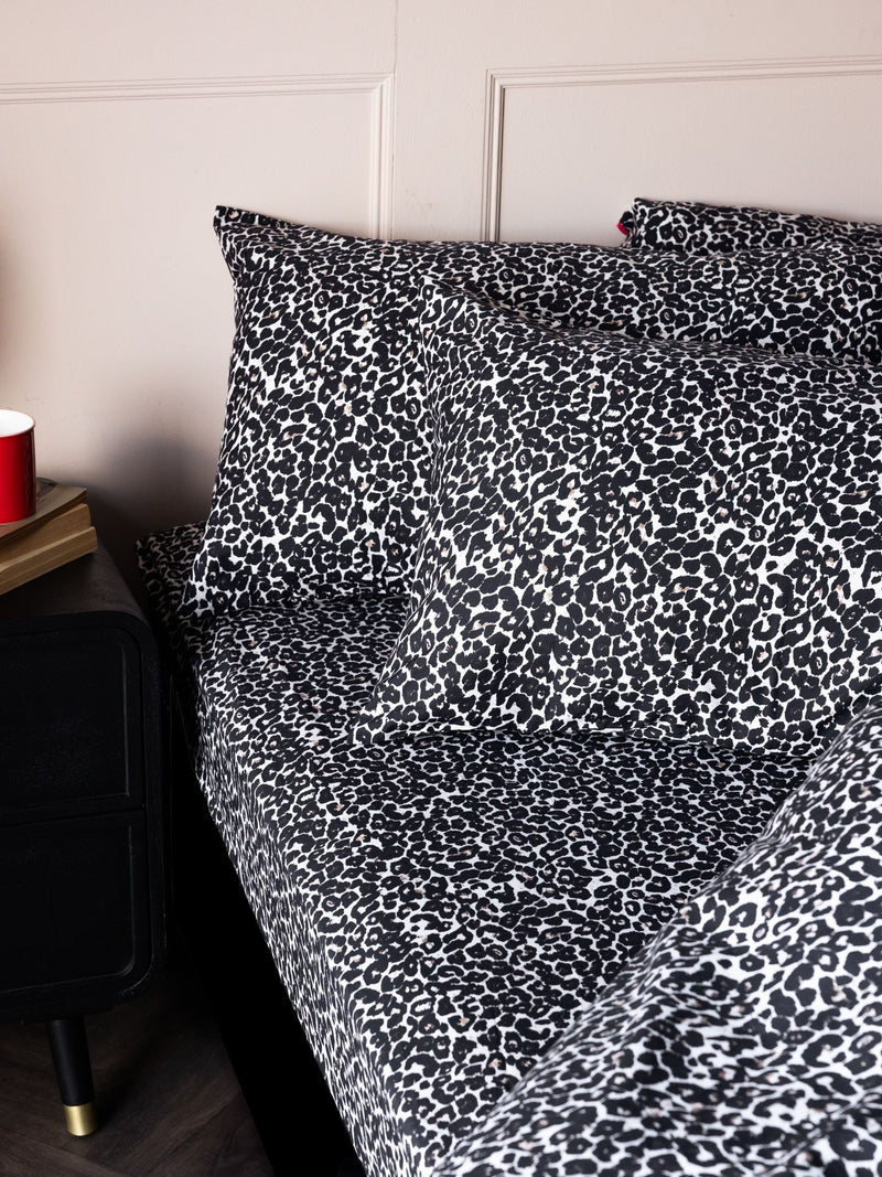 Rockett St George snow leopard pillowcases, imported from the UK