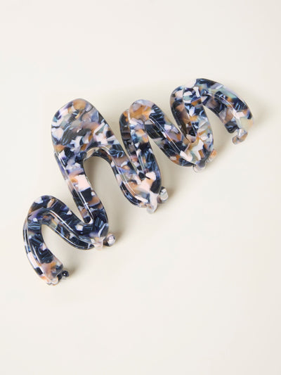 Next FatFace Navy Blue Large Squiggle Claw Clip- Buy online at McGrocer