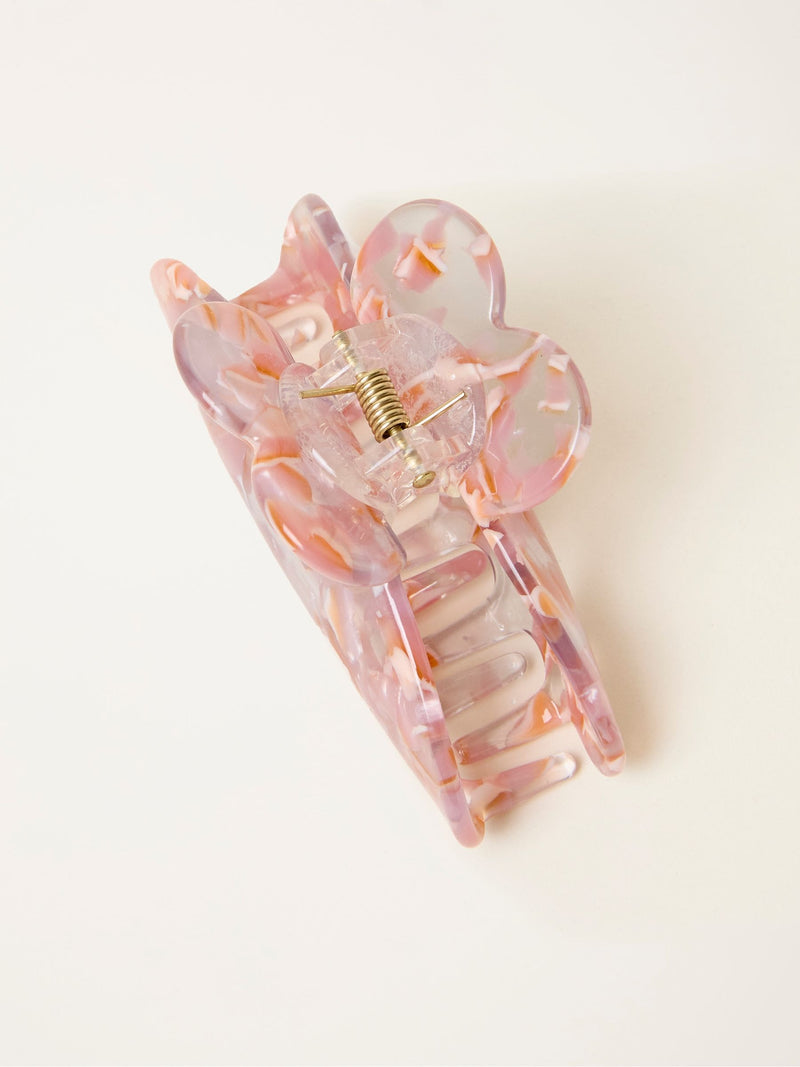 FatFace pink heart claw clip hair accessory, UK version