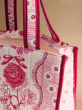 Cath Kidston pink Spitalfields print large book bag - British product