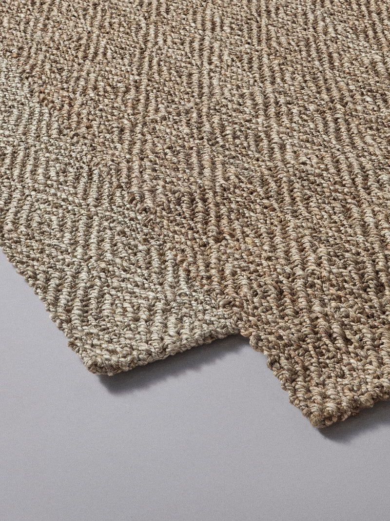 THE SET 2 pack jute flatweave rugs, natural diamond weave - British product