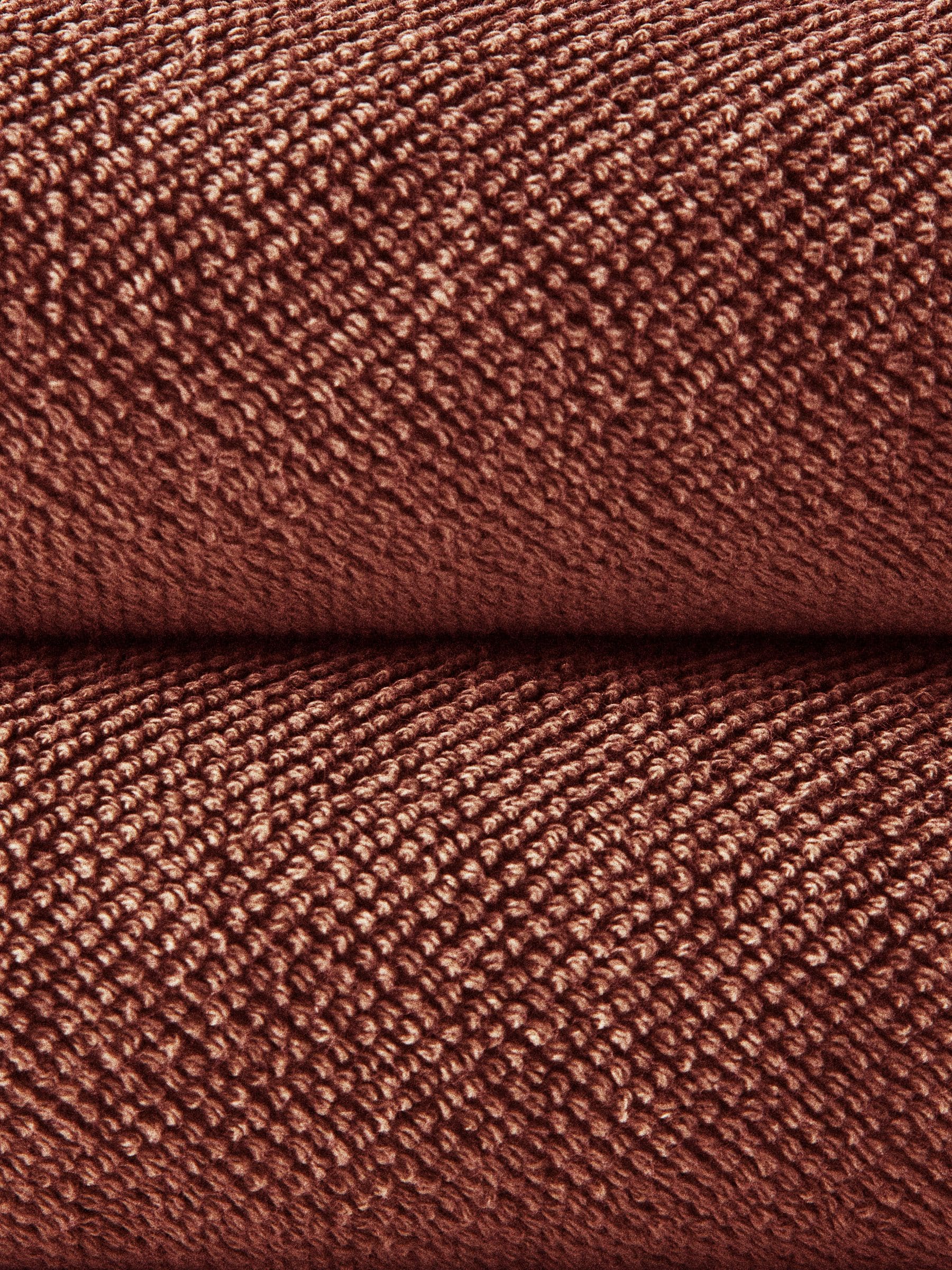 The Set rust popcorn textured 100% cotton bath towels, imported from the UK
