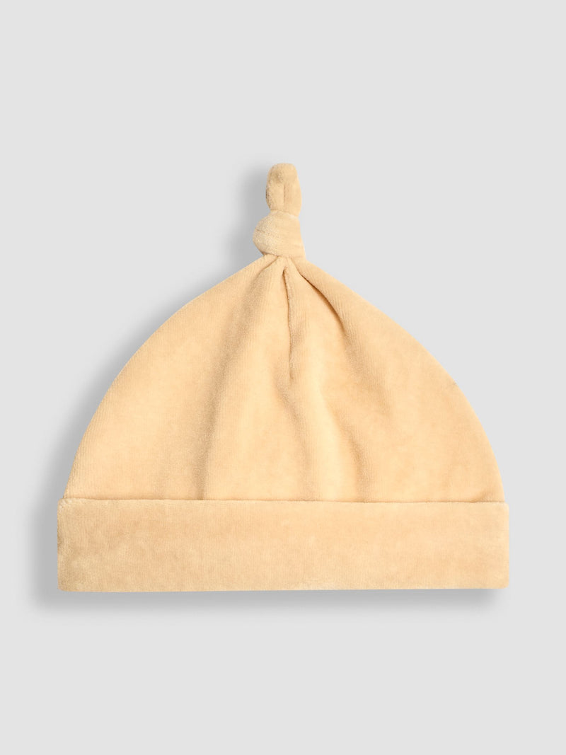 JoJo Maman Bébé stone pudding velour hat, imported from the UK
