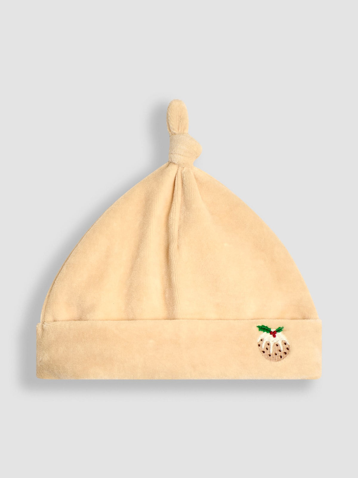 JoJo Maman Bébé stone pudding velour hat, imported from the UK