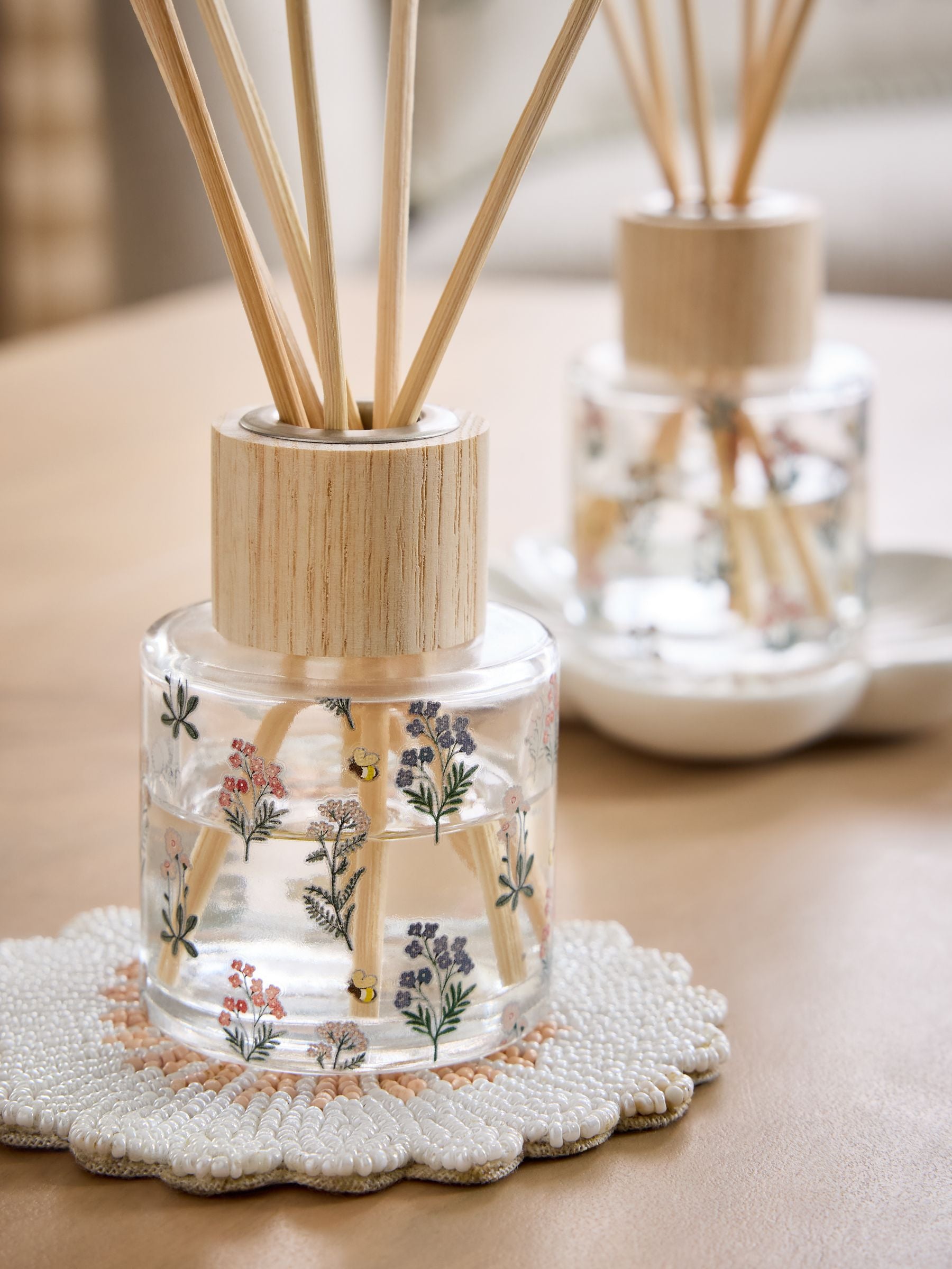 Pastel floral Love Bee diffuser set 3x40ml, imported from the UK