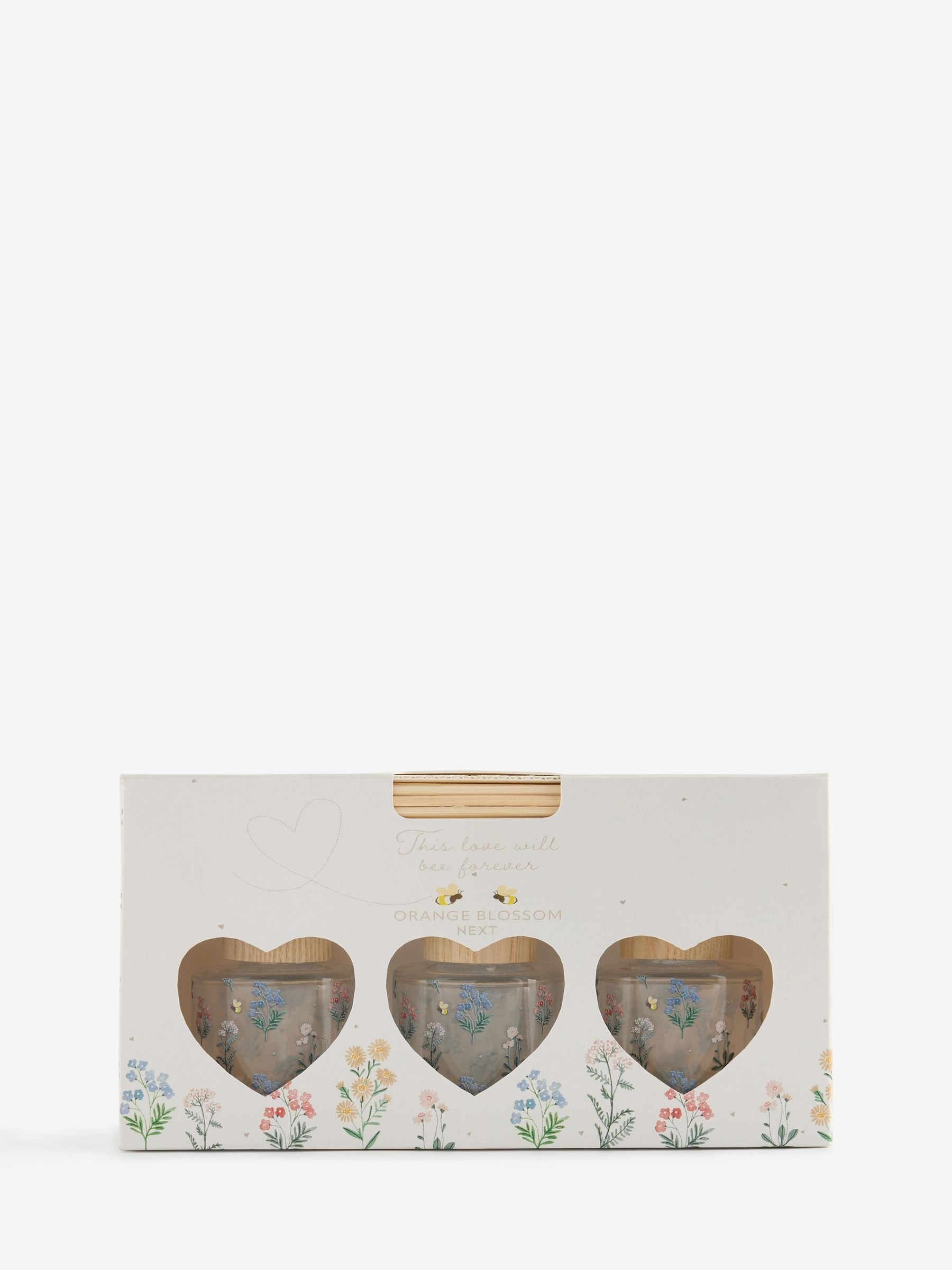Pastel floral Love Bee diffuser set 3x40ml, imported from the UK
