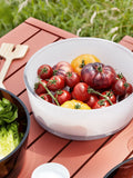 30cm Mouth-Blown Glass Bowl with Modern Silhouette