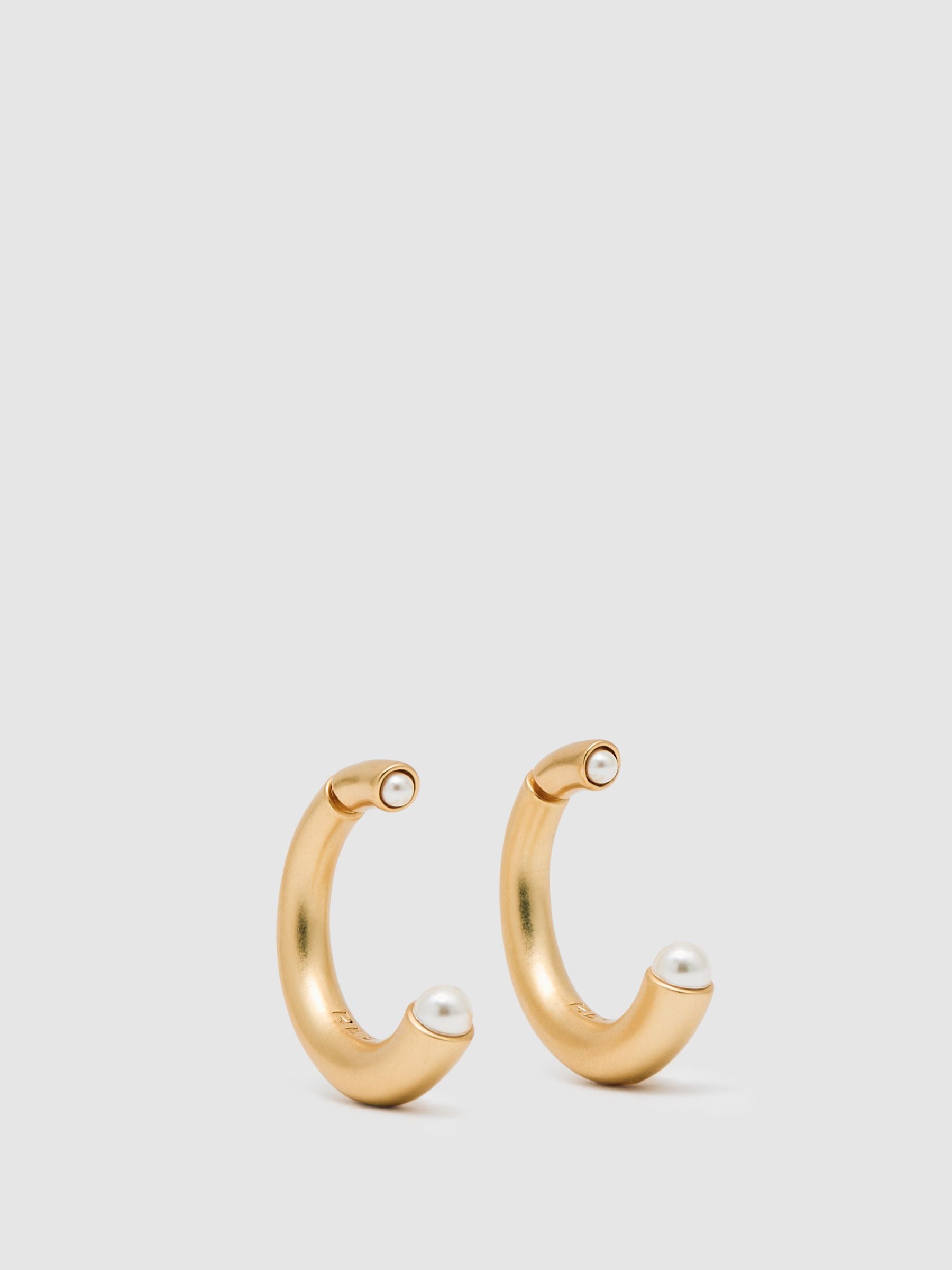 أقراط Reiss Gold Anais Tone Pearl