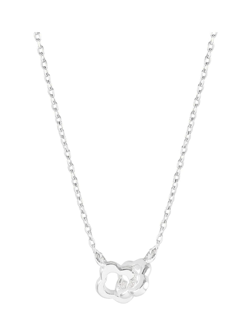 Estella Bartlett silver tone flower necklace 44-48cm - British product