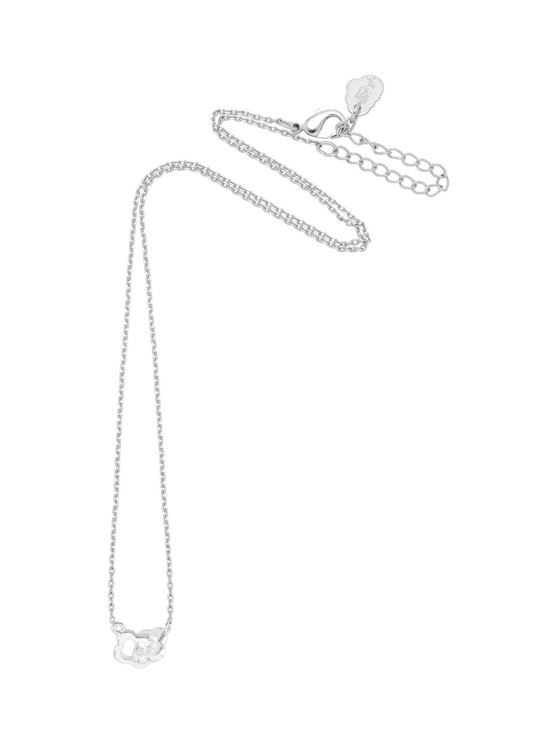 Estella Bartlett silver tone flower necklace 44-48cm - British product