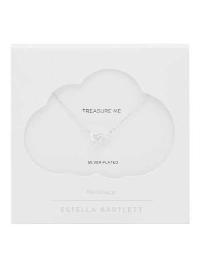 Neste Estella Bartlett Sølvfarget Dobbel Lenket Blomsterhalskjede 44-48 cm - Kjøp online hos McGrocer