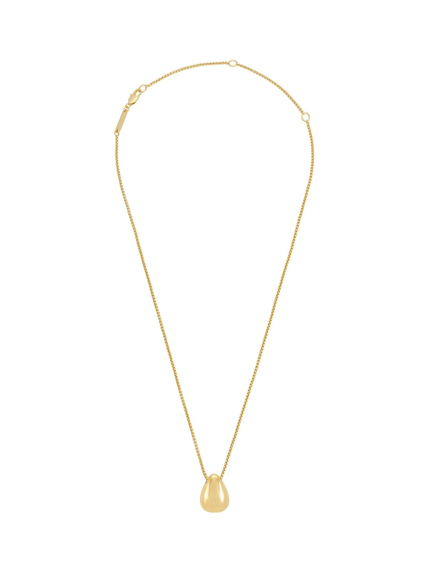 Estella Bartlett gold tone waterproof teardrop pendant necklace 44-48cm - British product