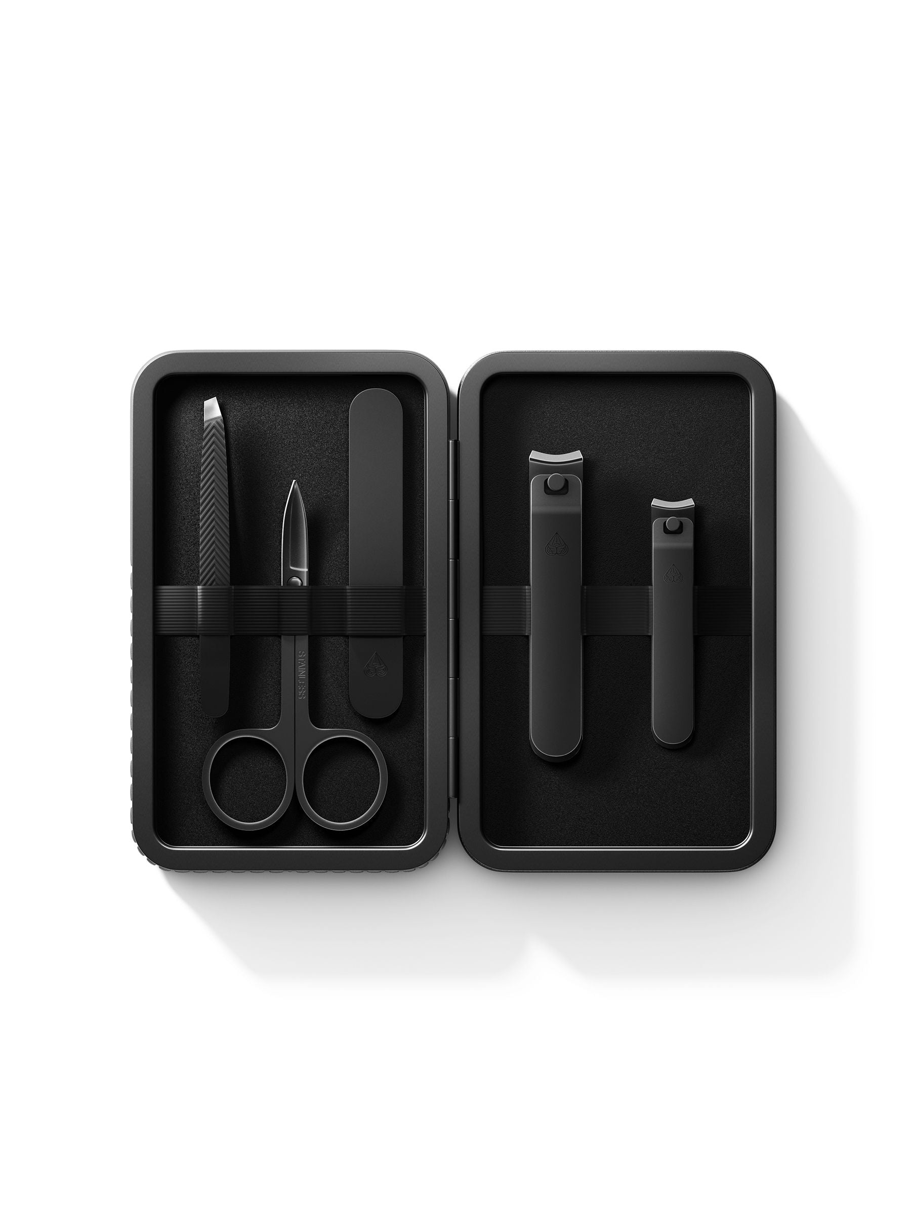 5-Piece Precision Men's Nail Grooming Kit with Stainless Steel Tools