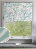 Purple Gouache floral roman blinds 640x640mm (British brand)