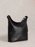White Stuff black Sophia cross-body bag in leather, imported from the UK