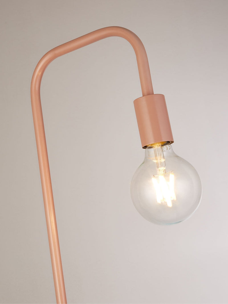 Searchlight matt pink floor lamp 155cm, imported from the UK