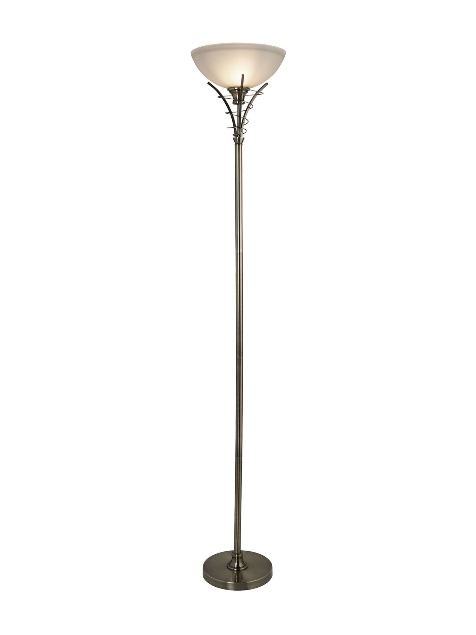 Searchlight Carriden acid glass floor lamp, imported from the UK