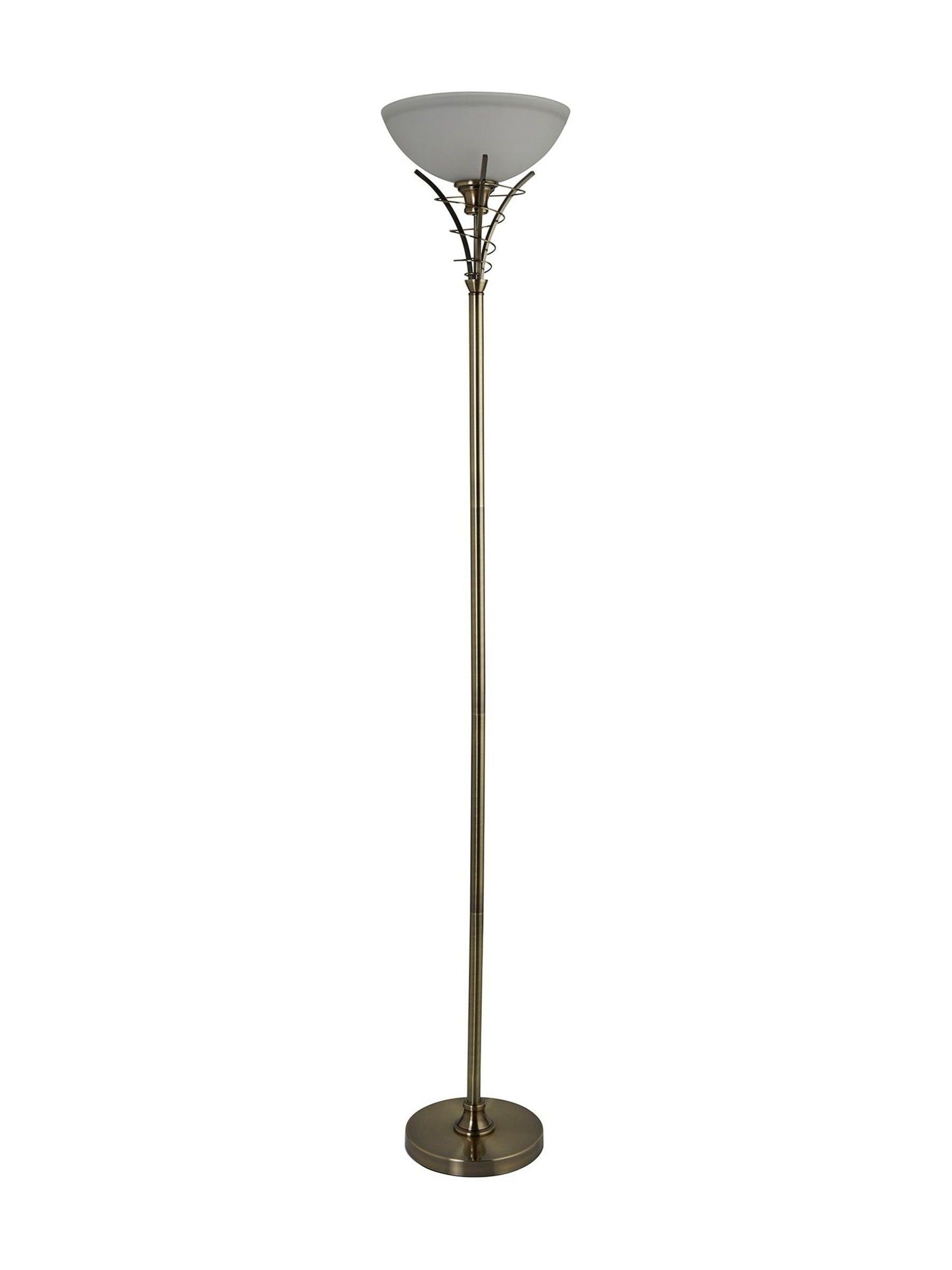 Searchlight Carriden acid glass floor lamp, imported from the UK