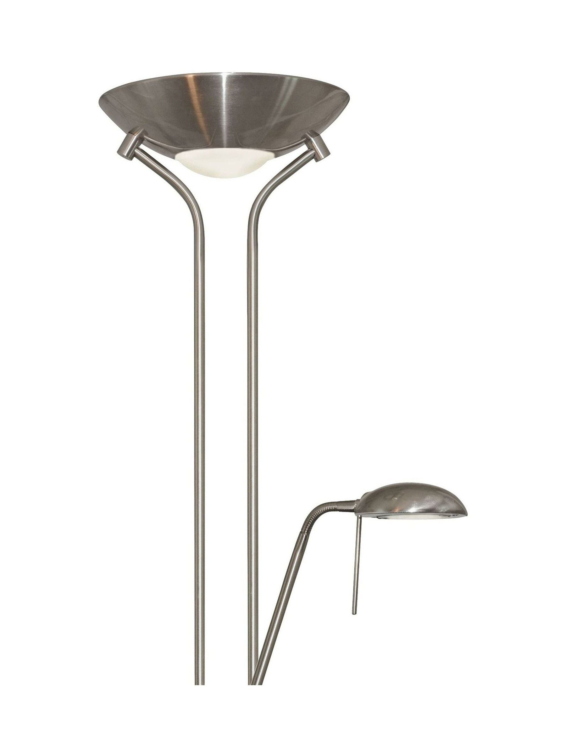 Searchlight Carina Sol floor lamp satin silver - British product
