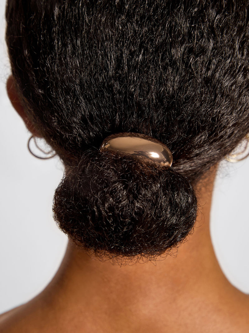 Kitsch medium gold cloud ponytail cuff - British product