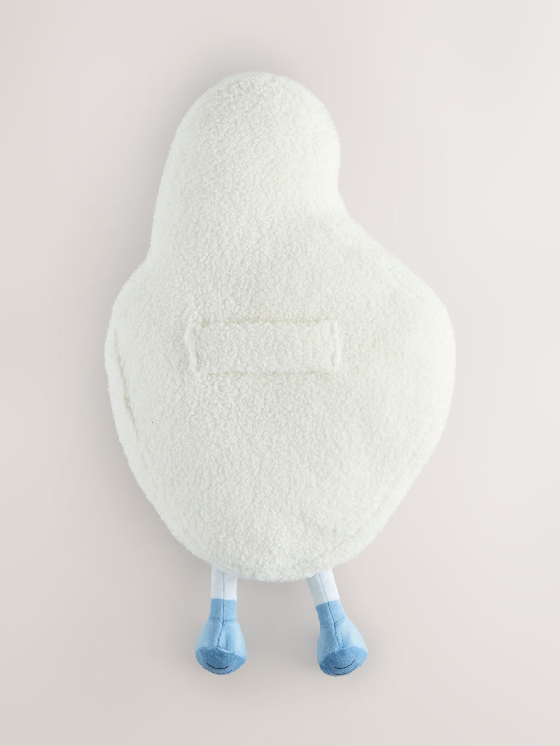 Blue and white foam hand cushion novelty item, imported from the UK