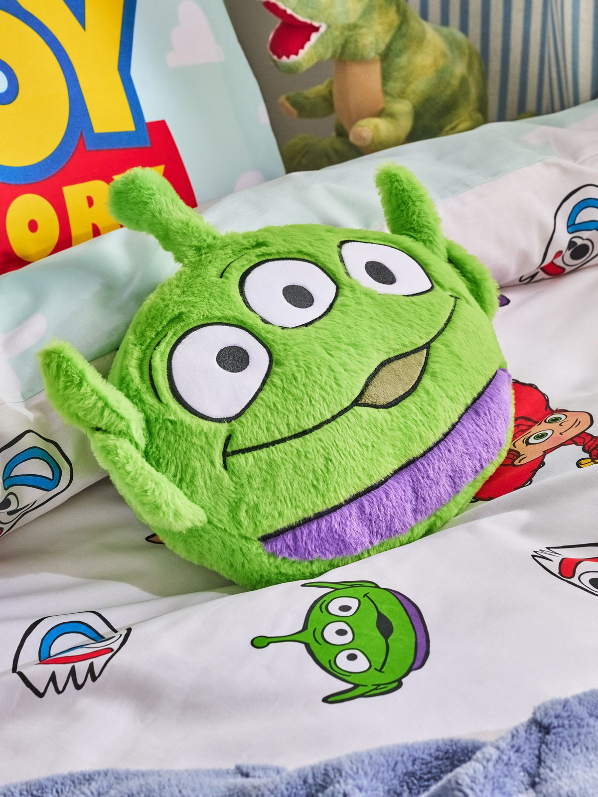 Toy Story Green Alien plush cushion - British product