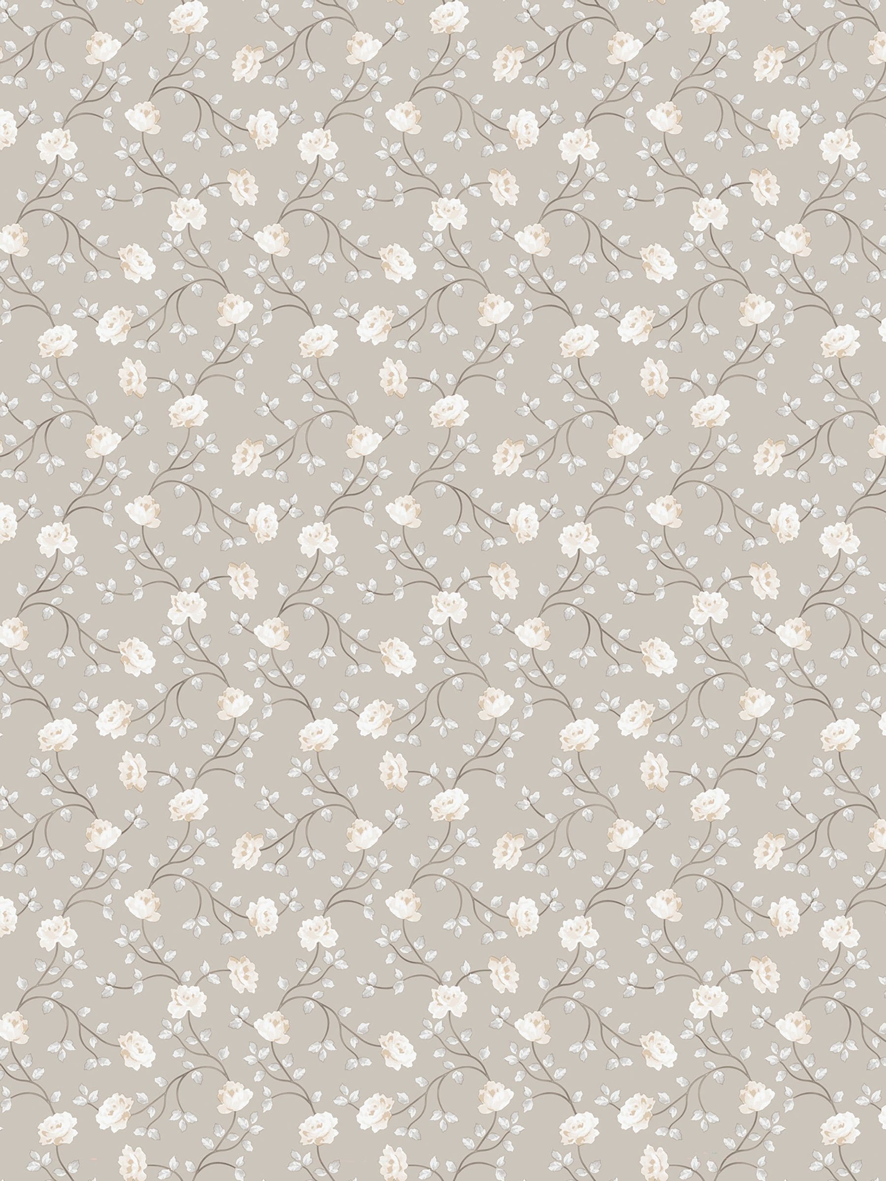 Galerie floral wallpaper sample A4 Bronze Brown Spring Blossom (British brand)