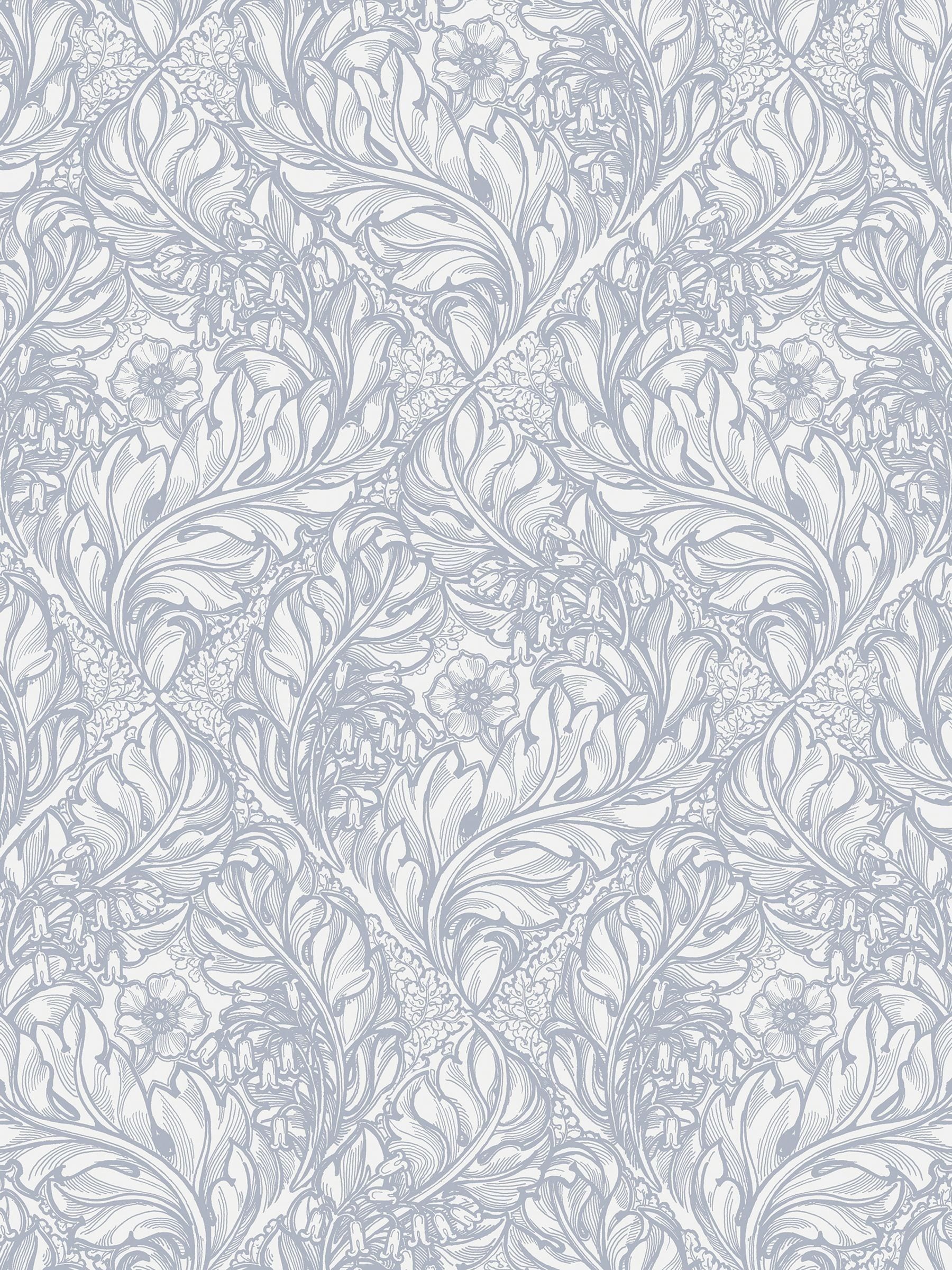 Laurence Llewelyn-Bowen Rambleicious wallpaper sample blue floral A4 (British brand)