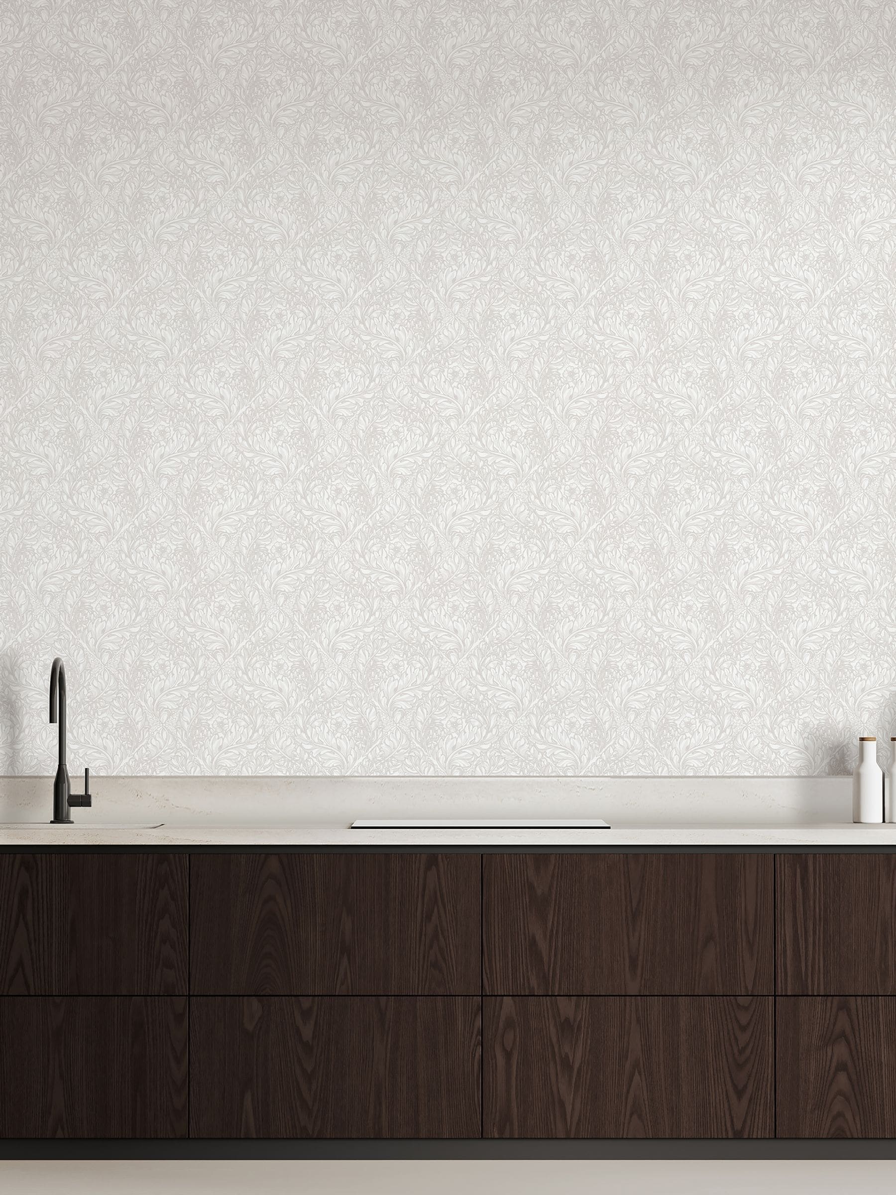 Laurence Llewelyn-Bowen Green Rambleicious Floral Print A4 Wallpaper Sample