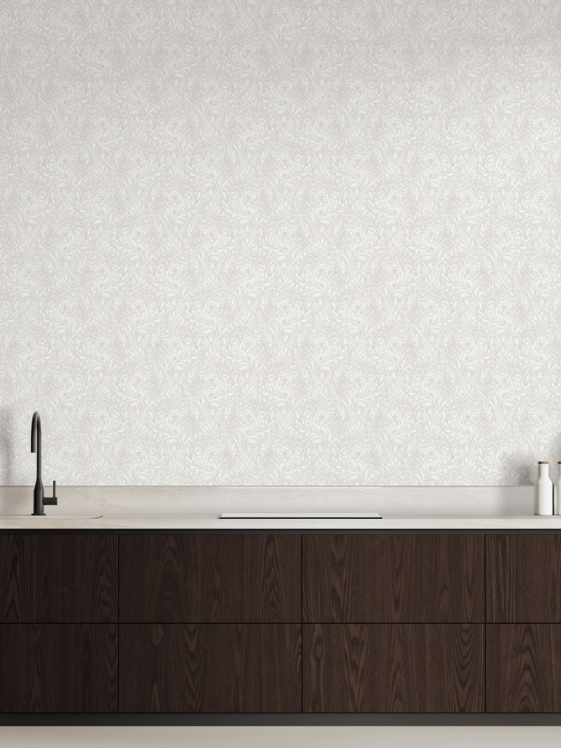 Laurence Llewelyn-Bowen Green Rambleicious Floral Print A4 Wallpaper Sample