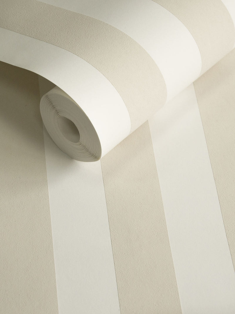 Style Sisters beige thin stripe wallpaper sample A4 (British brand)