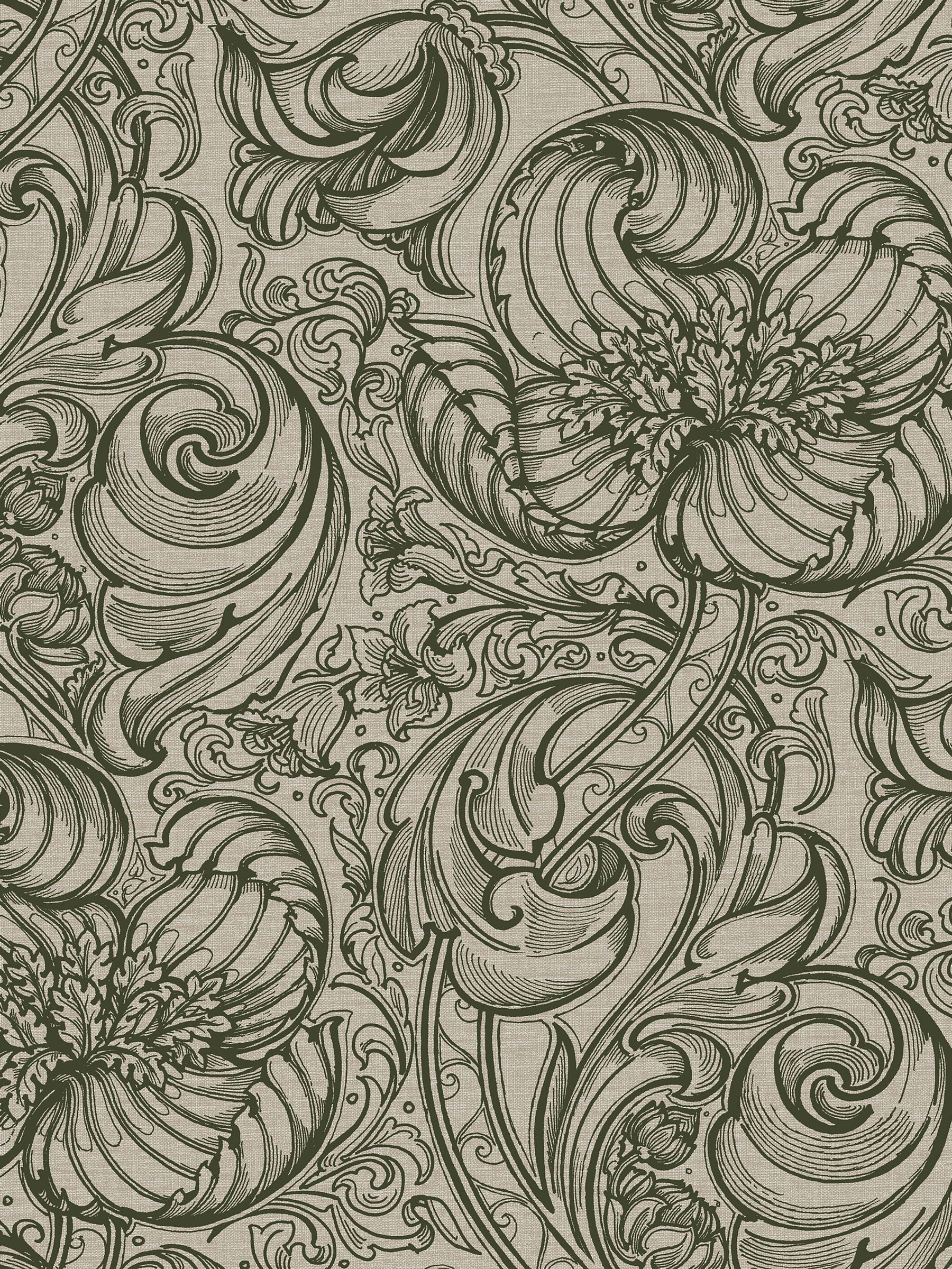 Laurence Llewelyn-Bowen floral wallpaper sample A4 - British product