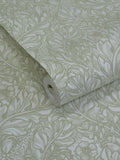 Laurence Llewelyn-Bowen green Rambleicious floral print wallpaper sample A4 - British product