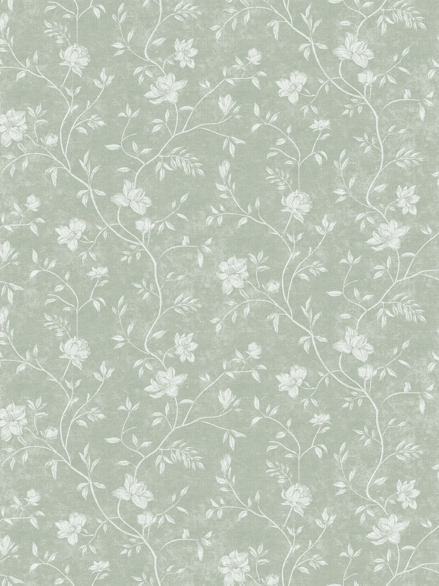 Galerie Green Spring Blossom floral wallpaper A4 sample (British brand)