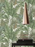 Galerie Green Welcome Home Tree Leaf A4 Wallpaper Sample