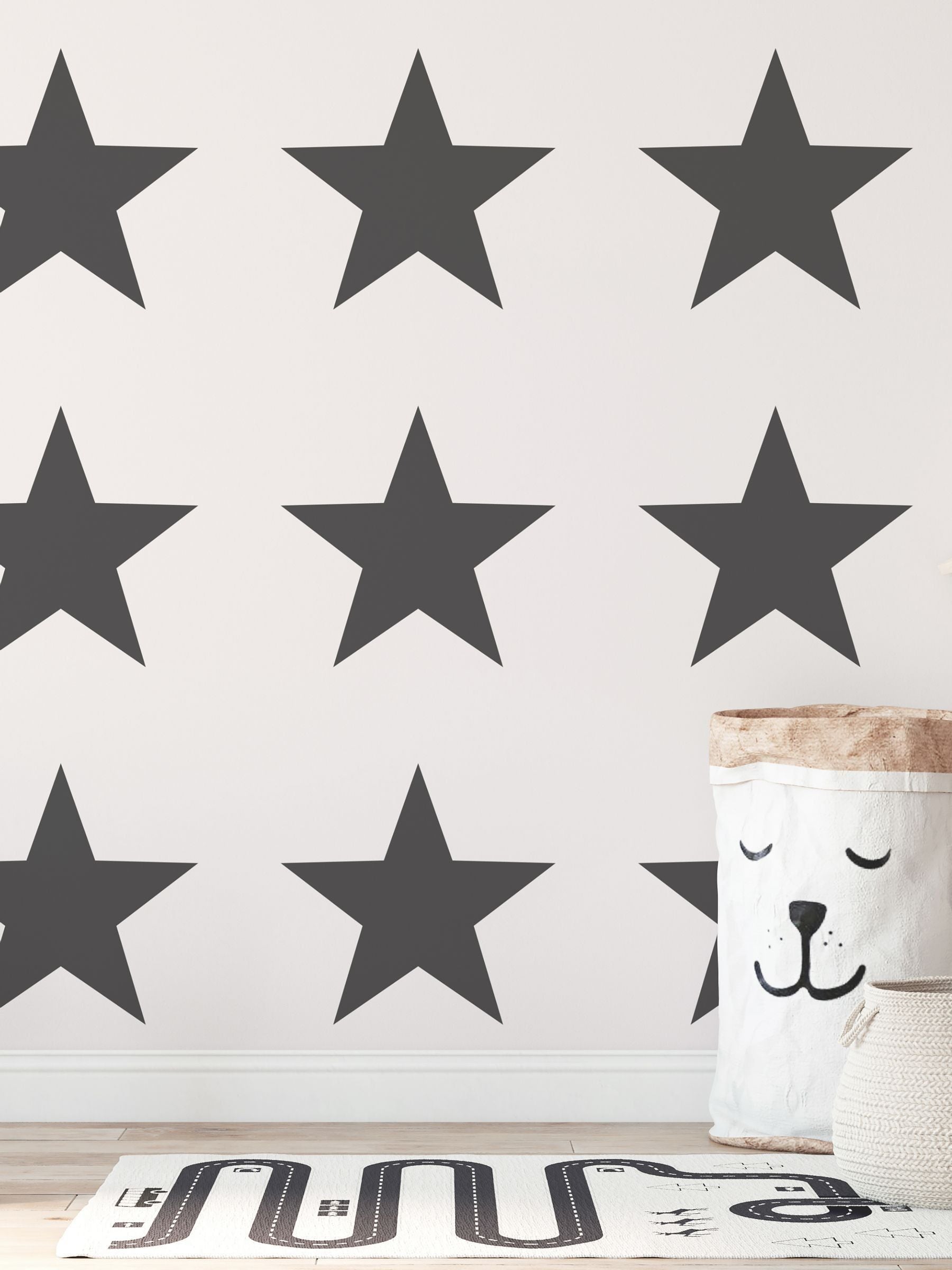 Style Sisters Black Single Star A4 Wallpaper Sample