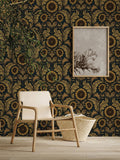 Laurence Llewelyn-Bowen Yellow Sunnyside Up Floral Print A4 Wallpaper Sample