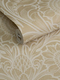 Laurence Llewelyn-Bowen wallpaper sample yellow floral print A4 - British product
