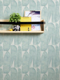 Galerie blue welcome home tree leaf A4 wallpaper sample, imported from the UK