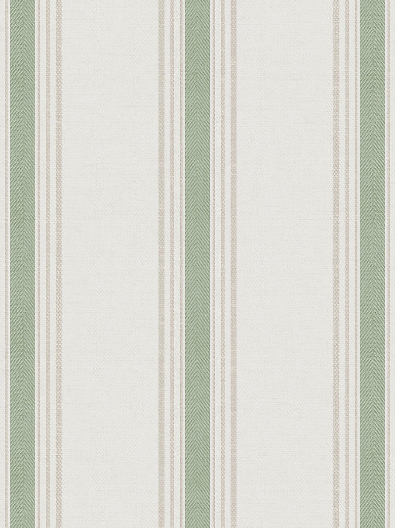 Galerie wallpaper sample Green Spring Blossom Stripe A4 (British brand)